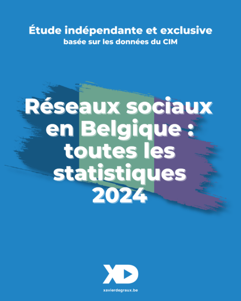 Réseaux sociaux Belgique Statistiques 2024 Degraux