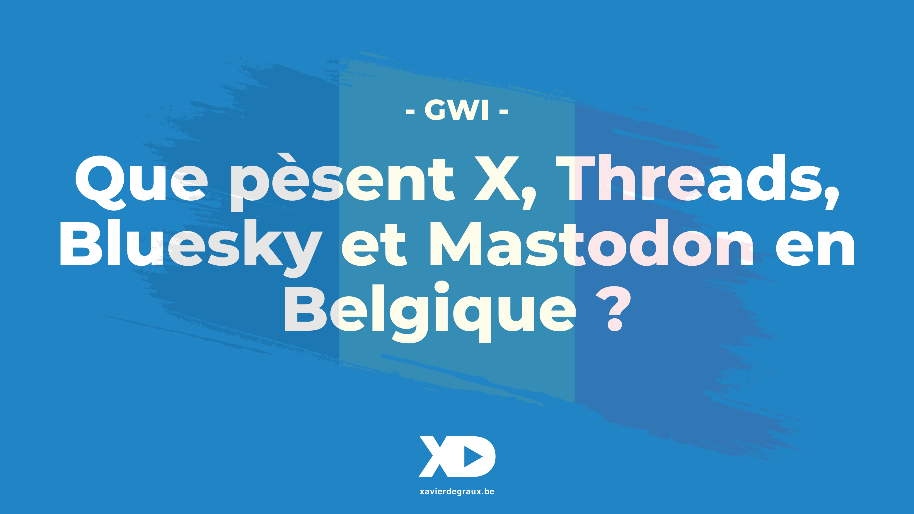 Que pèsent X (ex-Twitter), Threads, Bluesky et Mastodon en Belgique ?