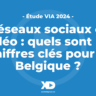 Réseaux sociaux et vidéo : quels sont les chiffres clés pour la Belgique ? (étude)