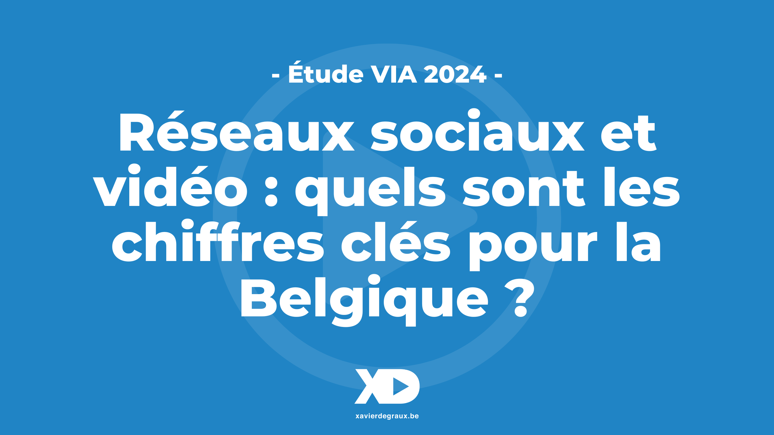 Réseaux sociaux et vidéo : quels sont les chiffres clés pour la Belgique ? (étude)