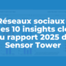 Réseaux sociaux : mes 10 insights clés du rapport 2025 de Sensor Tower