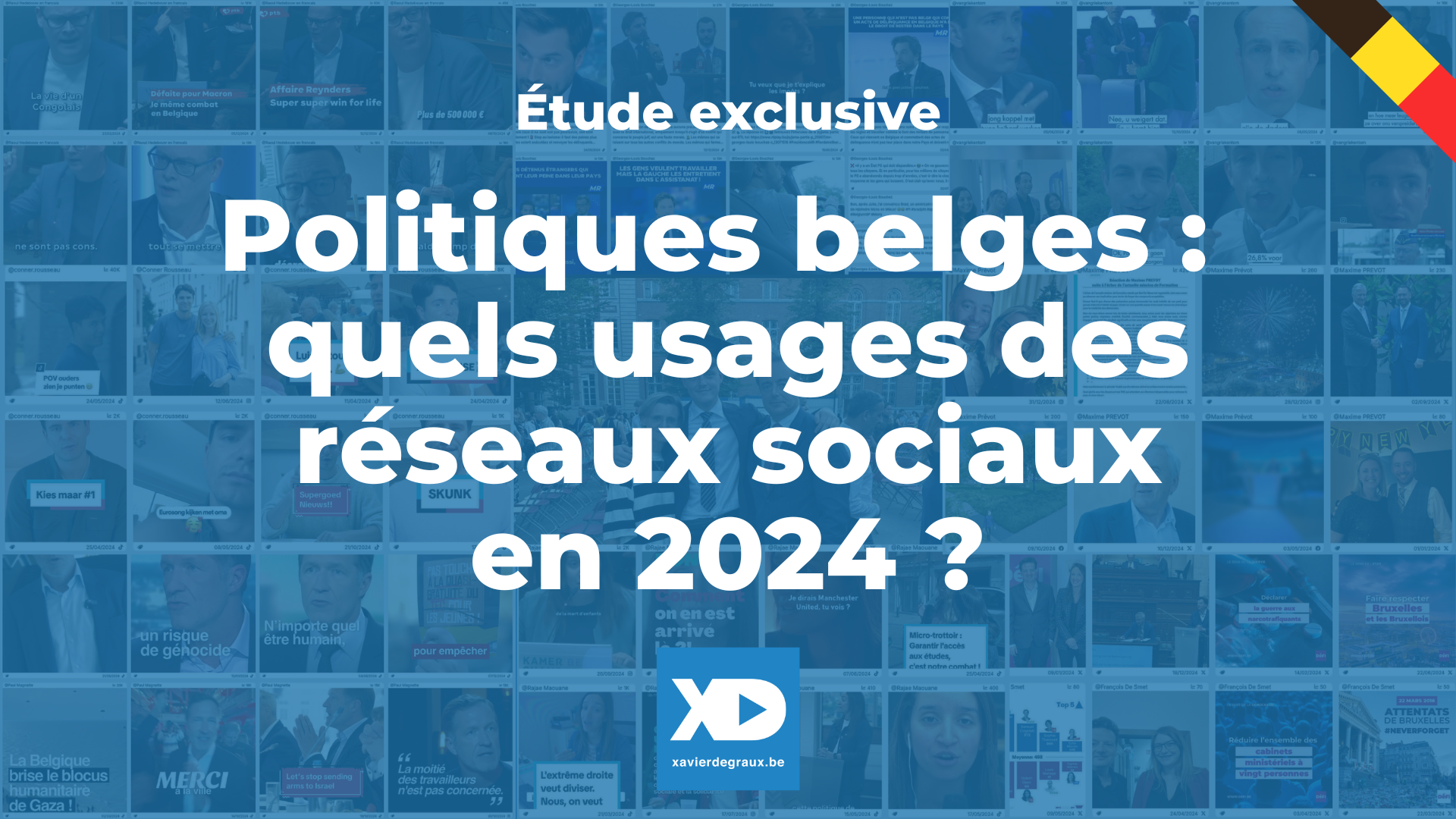 Politiques belges : quels usages des réseaux sociaux en 2024 ? (étude exclusive)